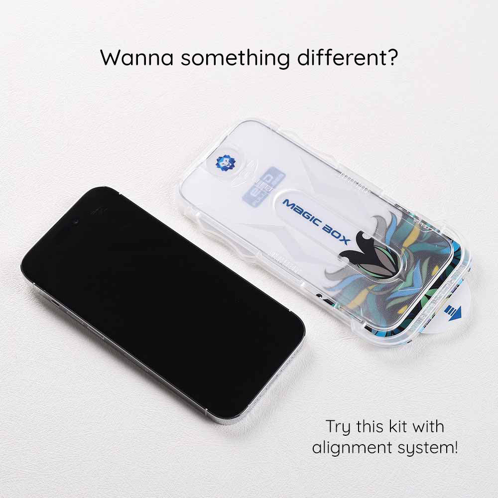 Lito Magic Glass Box D+ Tools Screen Protector for Apple iPhone 17 / 16 Pro, Tempered Glass, Full Glue