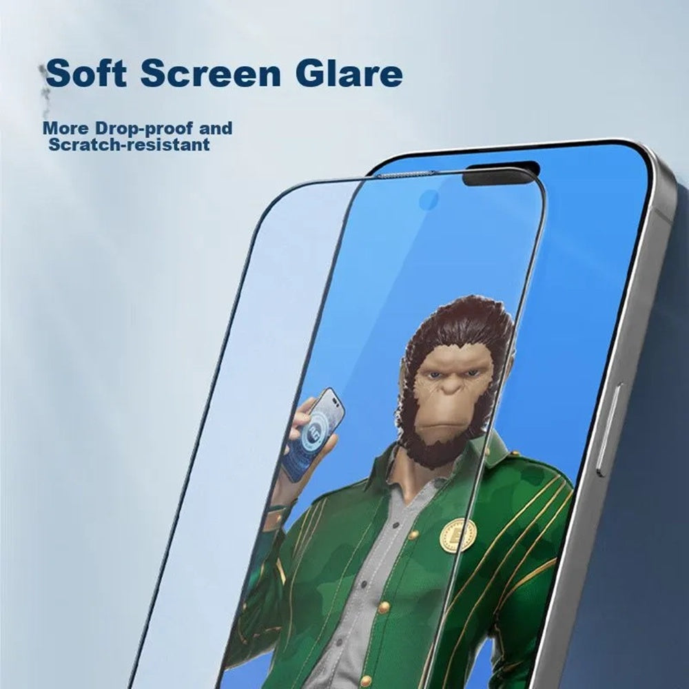 Matte Blueo Anti-Glare Screen Protector for Samsung Galaxy S26 Plus S947, Tempered Glass, Full Glue, Black