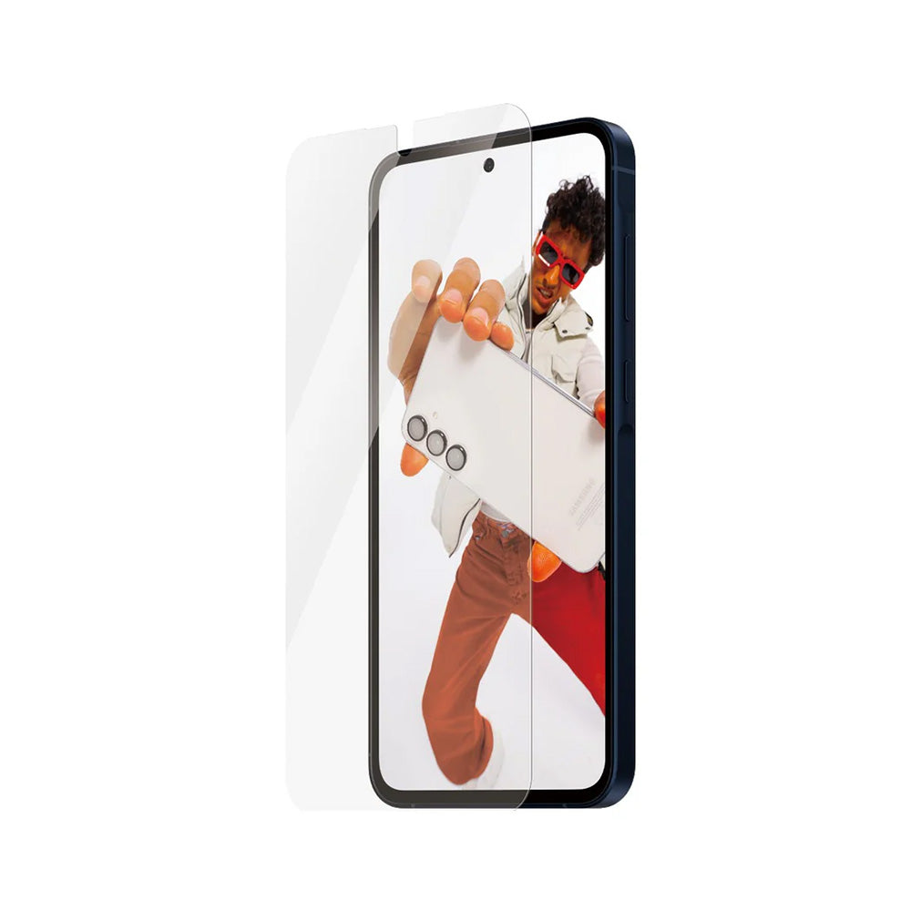 PanzerGlass Safe Screen Protector. Ultra-Wide Fit EasyAligner for Samsung Galaxy A56 A566, Tempered Glass, Full Glue