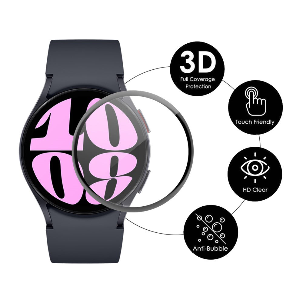 Techsuit Nano Flex Screen Protector for Huawei Watch Fit 5, Plastic, Set of 2 pieces, Black