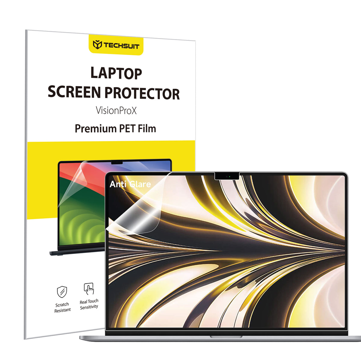 Matte Anti Blue Light Screen Protector Film Techsuit VisionProX for Apple MacBook Air 13inch (2024), Plastic