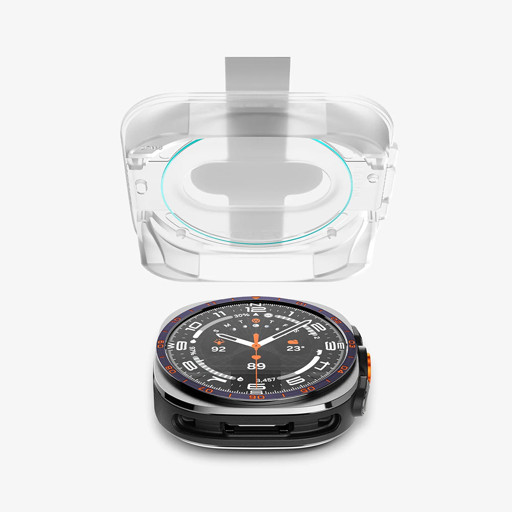 Spigen GlastR EZ FIT Protective Film for Samsung Galaxy Watch Ultra2, Tempered Glass, Set of 2 pieces AGL11758