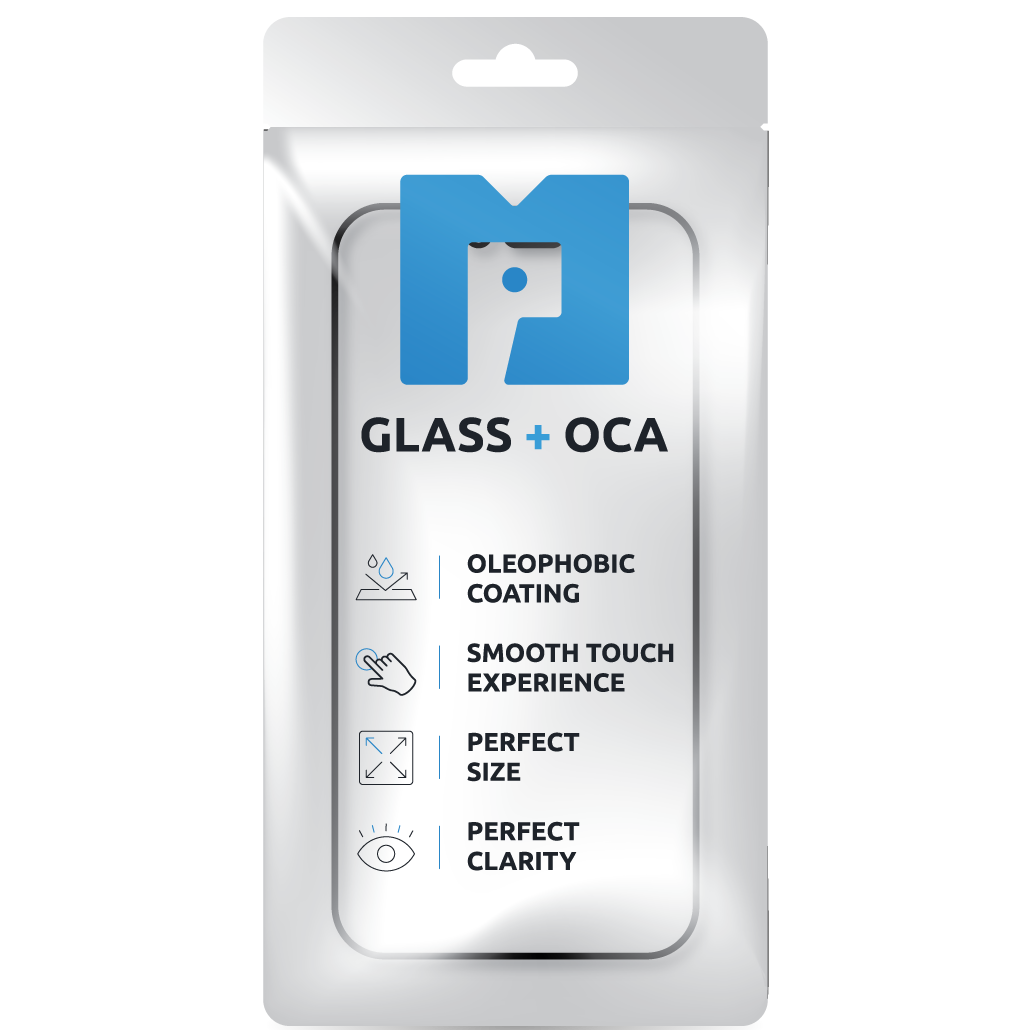 Screen Glass + OCA MP compatible with Apple iPhone 14 Pro, Black
