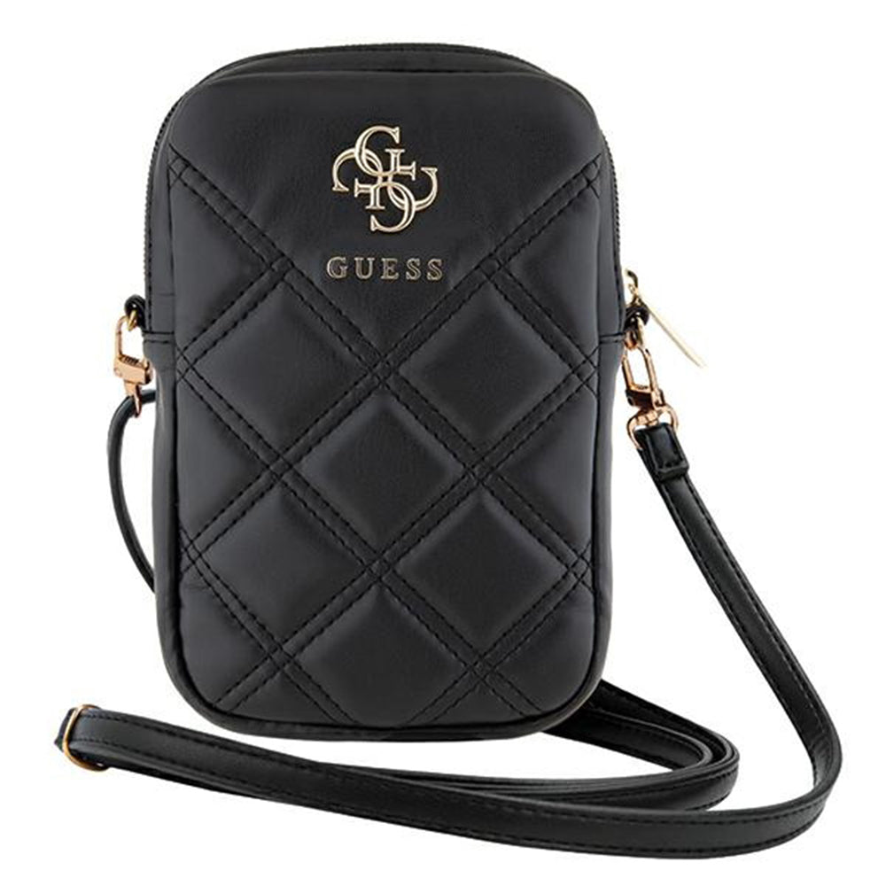 Universal Phone Bag, Guess, Quilted 4G, Black