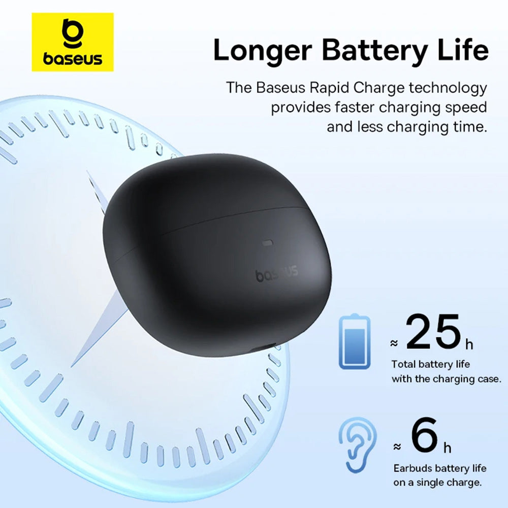 Handsfree Bluetooth Baseus AirGo AS01, TWS, Black A00069101113113-00