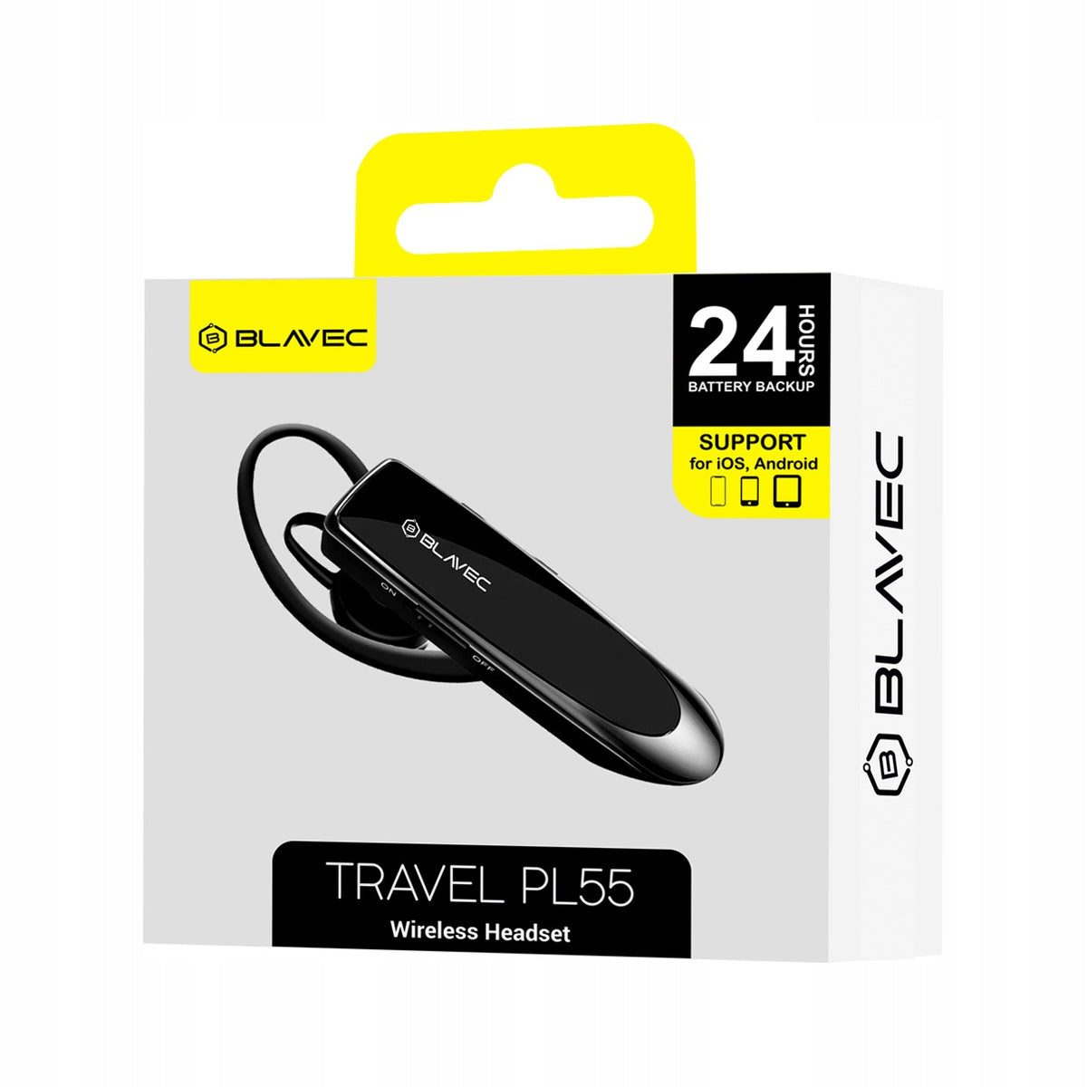Handsfree Bluetooth Blavec PL55, MultiPoint, A2DP, Black BHPL5555-B