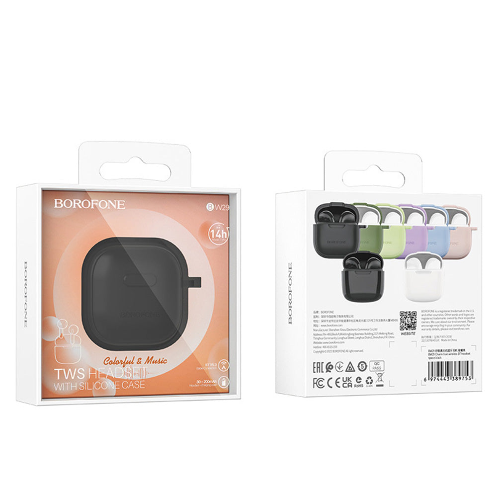 Handsfree Bluetooth Headset BW29, TWS, Black
