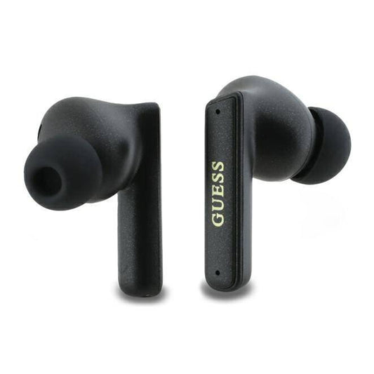 Handsfree Bluetooth Guess Capsule Printed Logo, TWS, ANC, Black