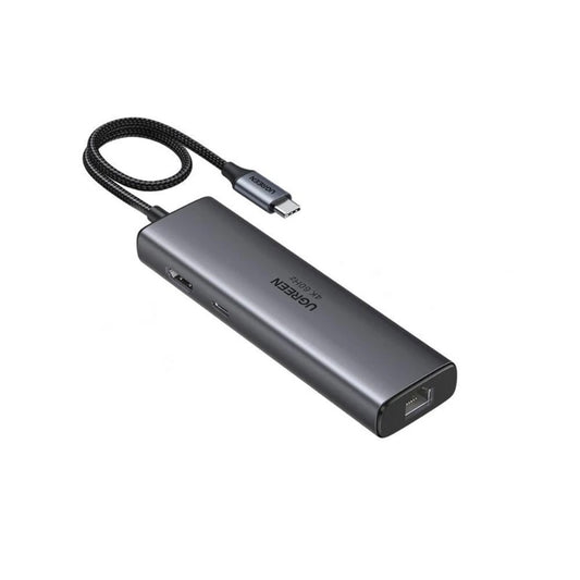 UGREEN CM512 USB-C Hub (45000), 2 x USB-A 3.2 - 2 x USB-C - 1 X HDMI - 1 x RJ45, Gray