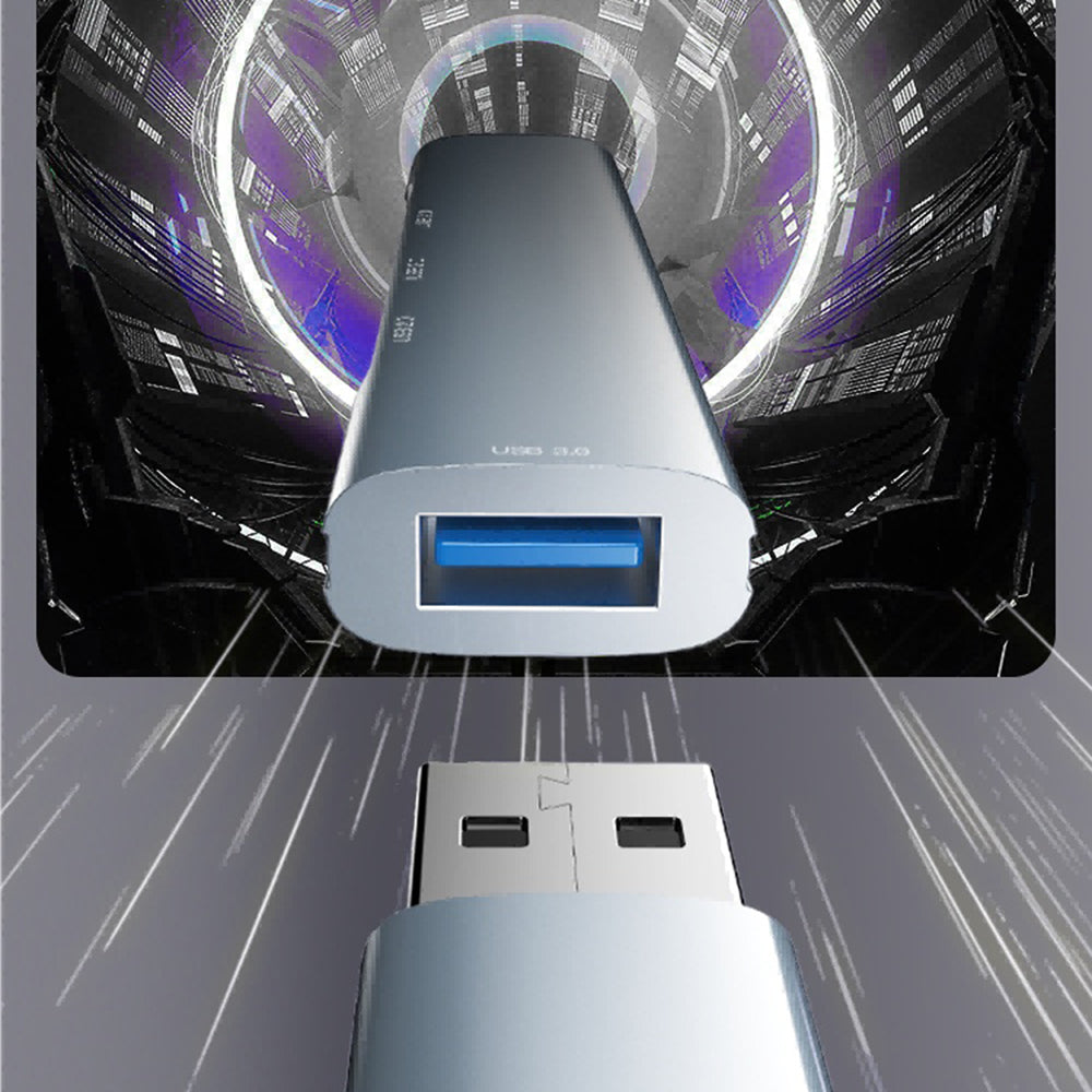 Yesido HB18 USB Hub, 4in1, Gray