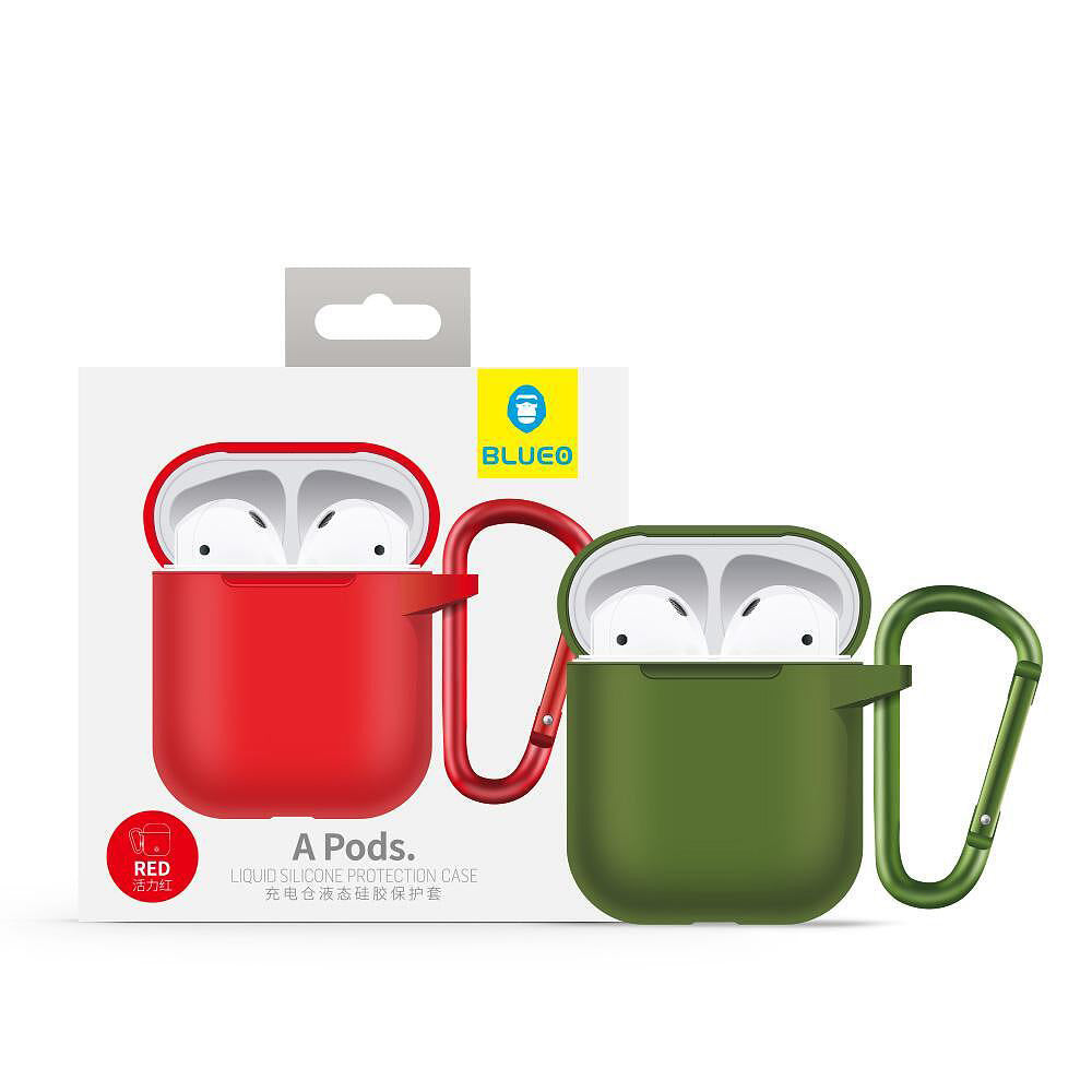 Blueo Liquid Case for Apple AirPods Gen 1, Pink