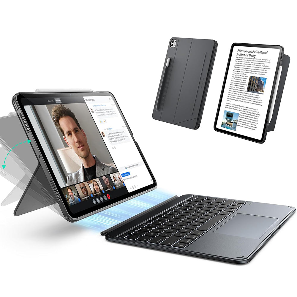 Keyboard Case for Apple iPad Air 11 (2025) / Air 11 (2024) / Air (2022) / Air (2020), ESR, Shift, Gray