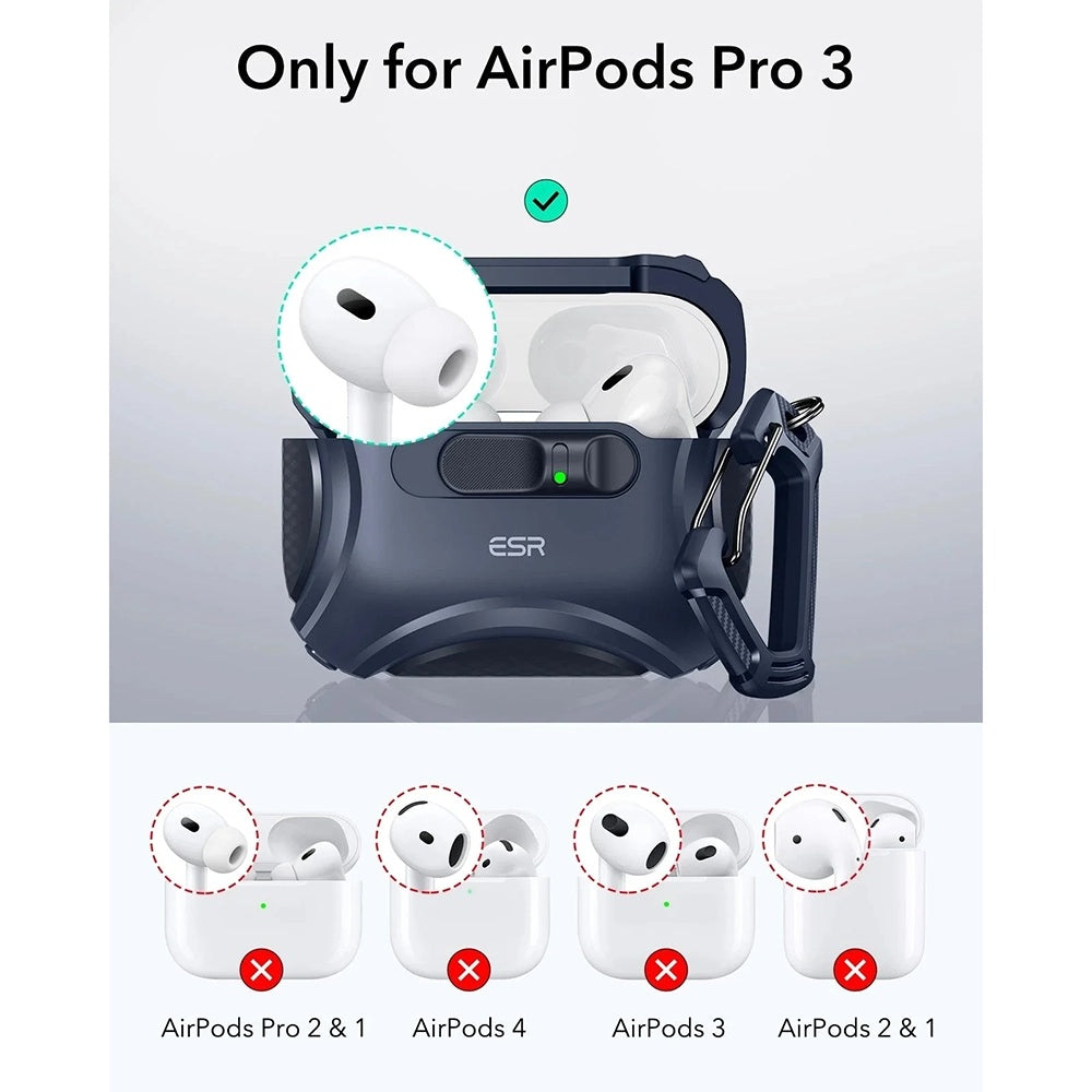 ESR Cyber FlickLock Case for Apple AirPods Pro 3, Blue