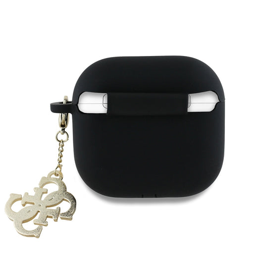 Guess W/4G Charm Case for Apple AirPods 4, Black
