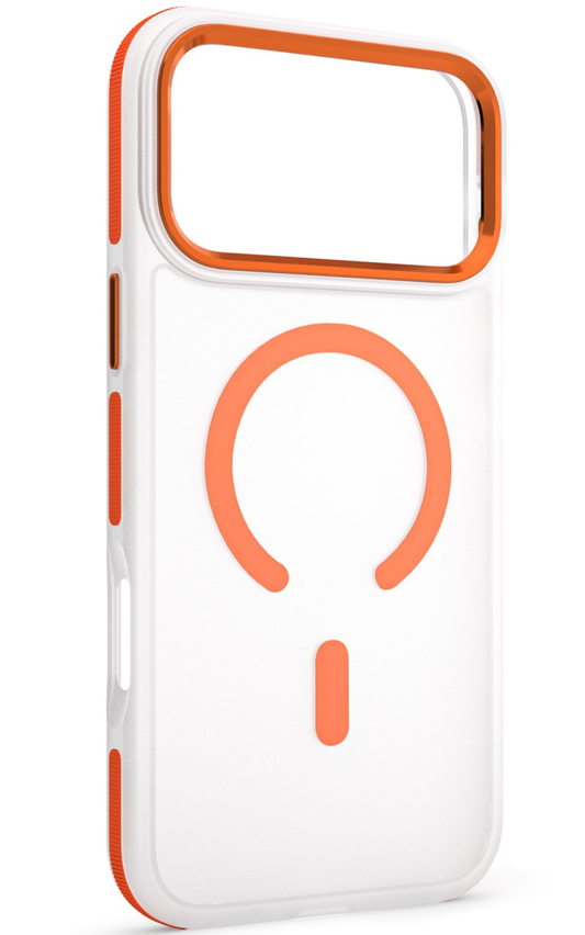 MagSafe Case for Apple iPhone 18 Pro / 17 Pro, Etteri, Icy Mag, Orange