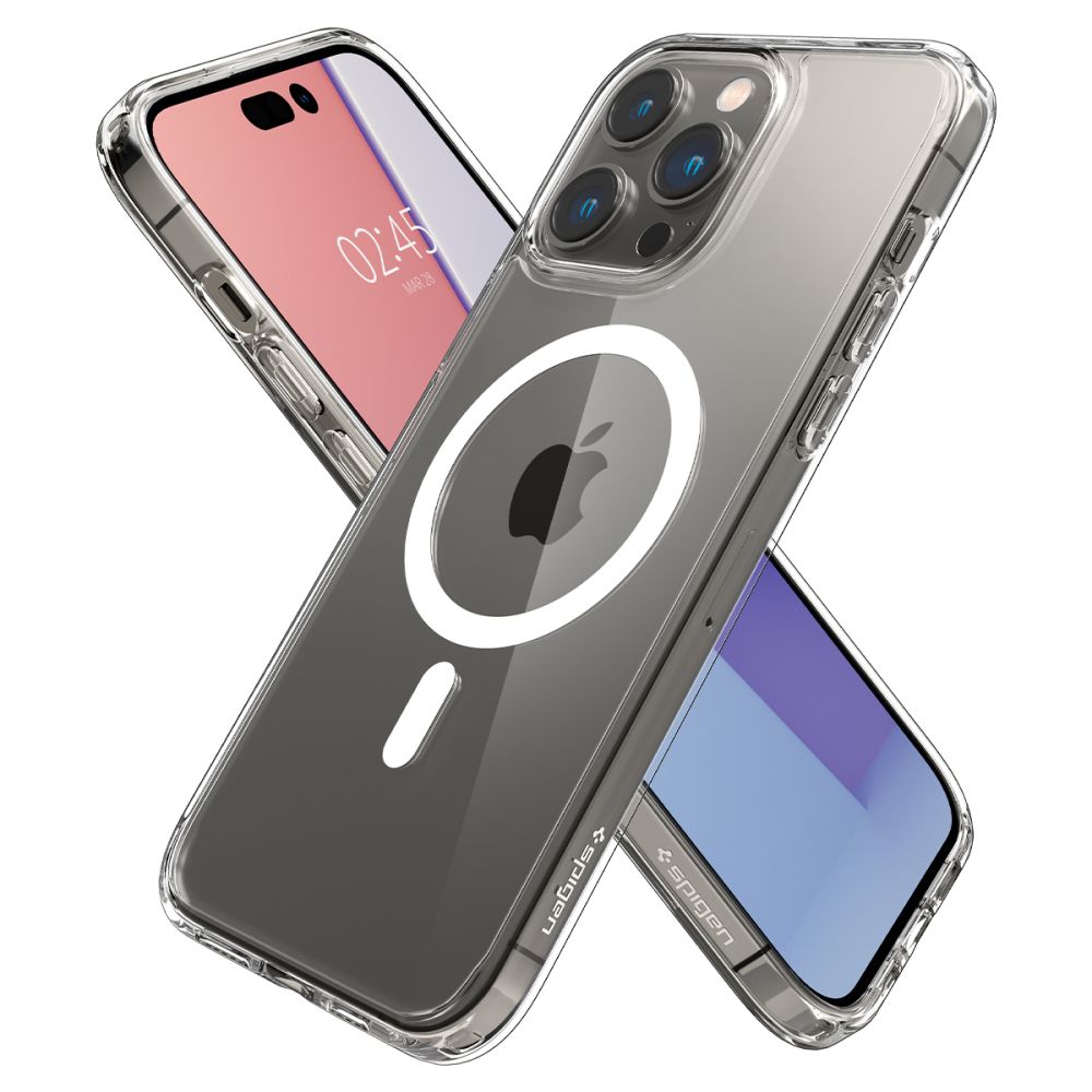 MagSafe Case for Apple iPhone 14 Pro, Spigen, Ultra Hybrid, White