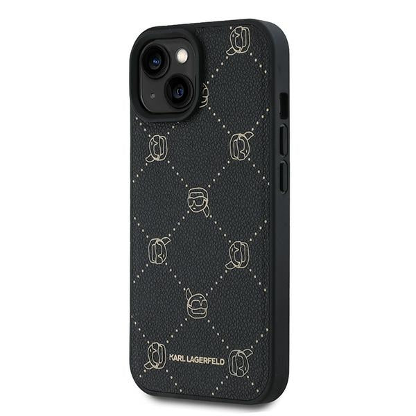 MagSafe Case for Apple iPhone 15 Plus, Karl Lagerfeld, Karl's Head, Black