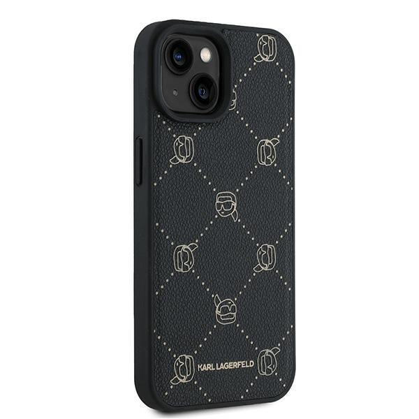 MagSafe Case for Apple iPhone 15 Plus, Karl Lagerfeld, Karl's Head, Black