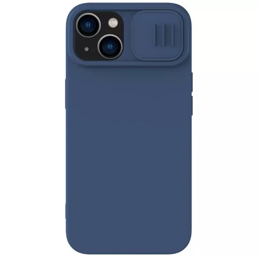 MagSafe Case for Apple iPhone 15 Plus, Nillkin, CamShield Silky, Blue