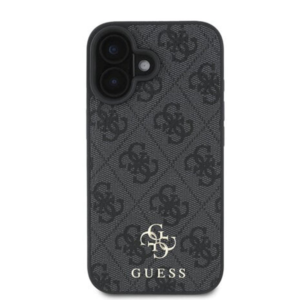 MagSafe Case for Apple iPhone 16, Guess, 4G Classic, Black