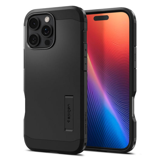 MagSafe Case for Apple iPhone 16 Pro, Spigen, Tough Armor, Black ACS08146