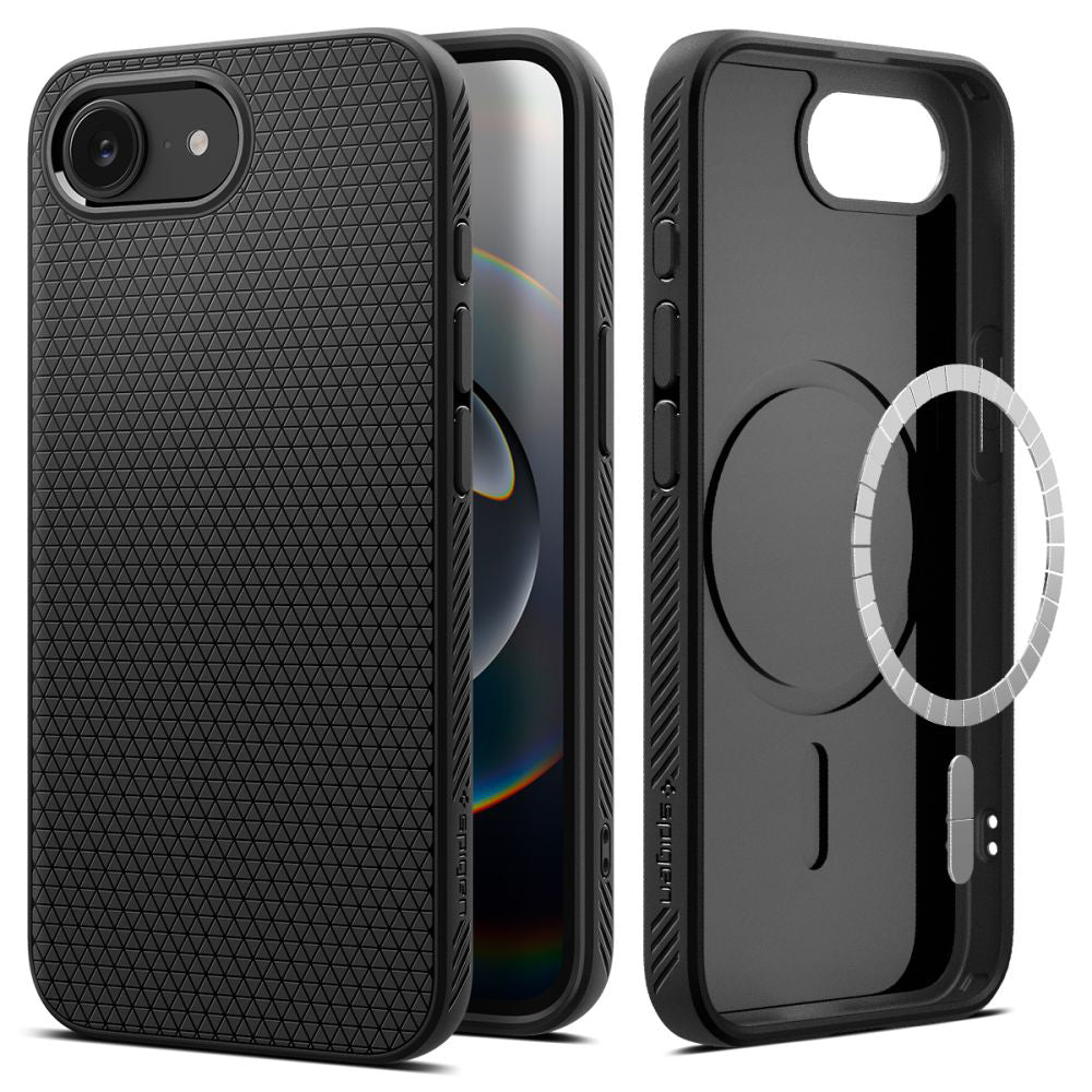 MagSafe Case for Apple iPhone 17e / 16e, Spigen, Liquid Air, Matte Black ACS09151