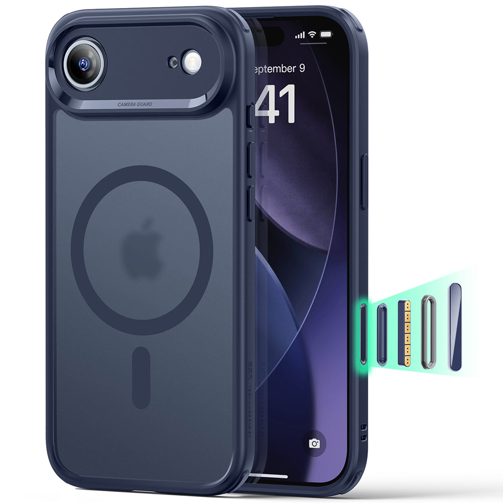 MagSafe Case for Apple iPhone 17 Air, ESR, Classic Hybrid, Satin Blue