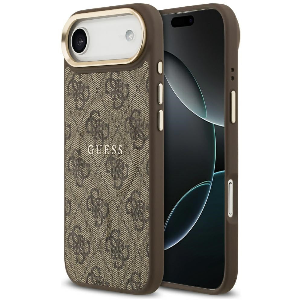 MagSafe Case for Apple iPhone 17 Air, Guess, 4G Classic, Brown