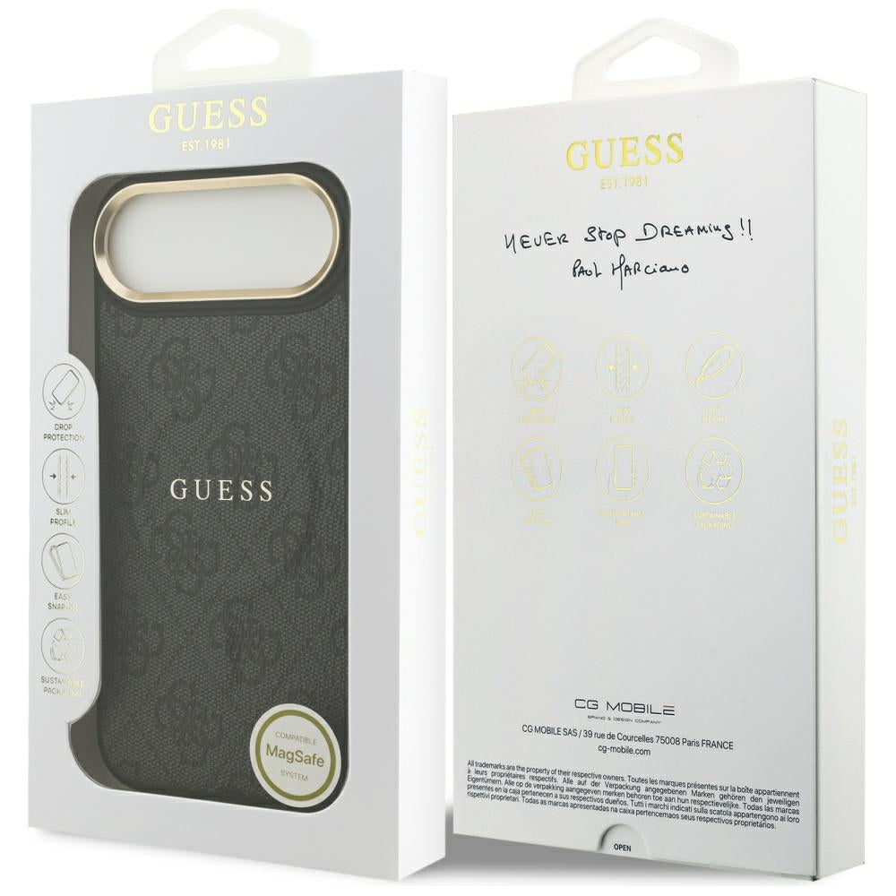 MagSafe Case for Apple iPhone 17 Air, Guess, 4G Classic, Black