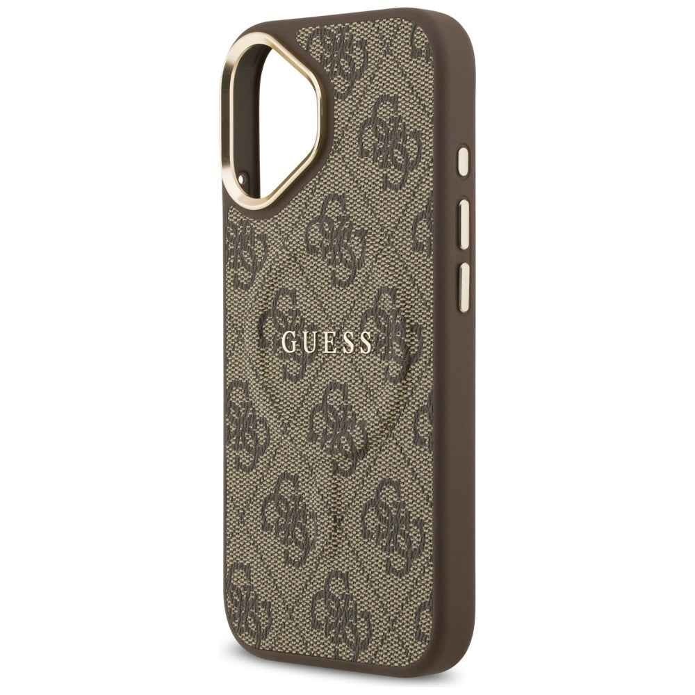 MagSafe Case for Apple iPhone 17, Guess, 4G Classic, Brown