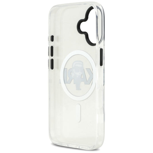 MagSafe Case for Apple iPhone 17, Karl Lagerfeld, IML Sketch Logo Karl, Transparent
