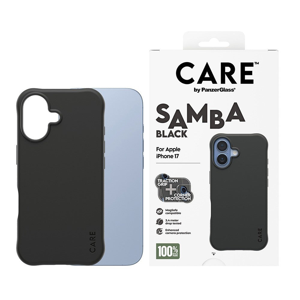 MagSafe Case for Apple iPhone 17, PanzerGlass, Fashionable Care, Black