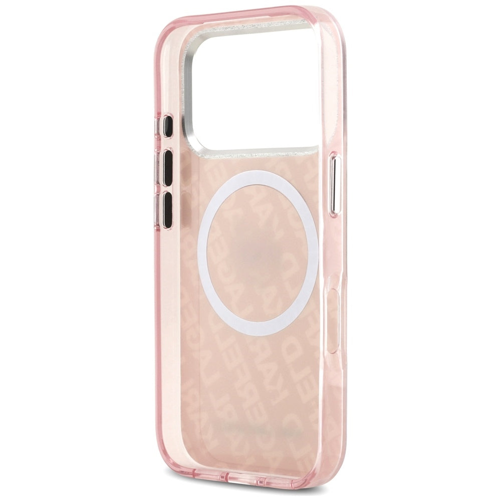 MagSafe Case for Apple iPhone 17 Pro, Karl Lagerfeld, IML Choupette's Head, Pink