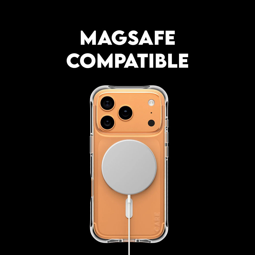 MagSafe Case for Apple iPhone 17 Pro Max, PanzerGlass, Fashionable Care, White Transparent