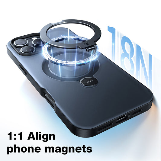 MagSafe Case for Apple iPhone 17 Pro Max, Torras, Ostand Spin, Blue