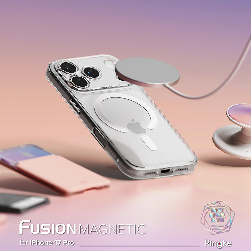 MagSafe Case for Apple iPhone 17 Pro, Ringke, Fusion, Matte Transparent