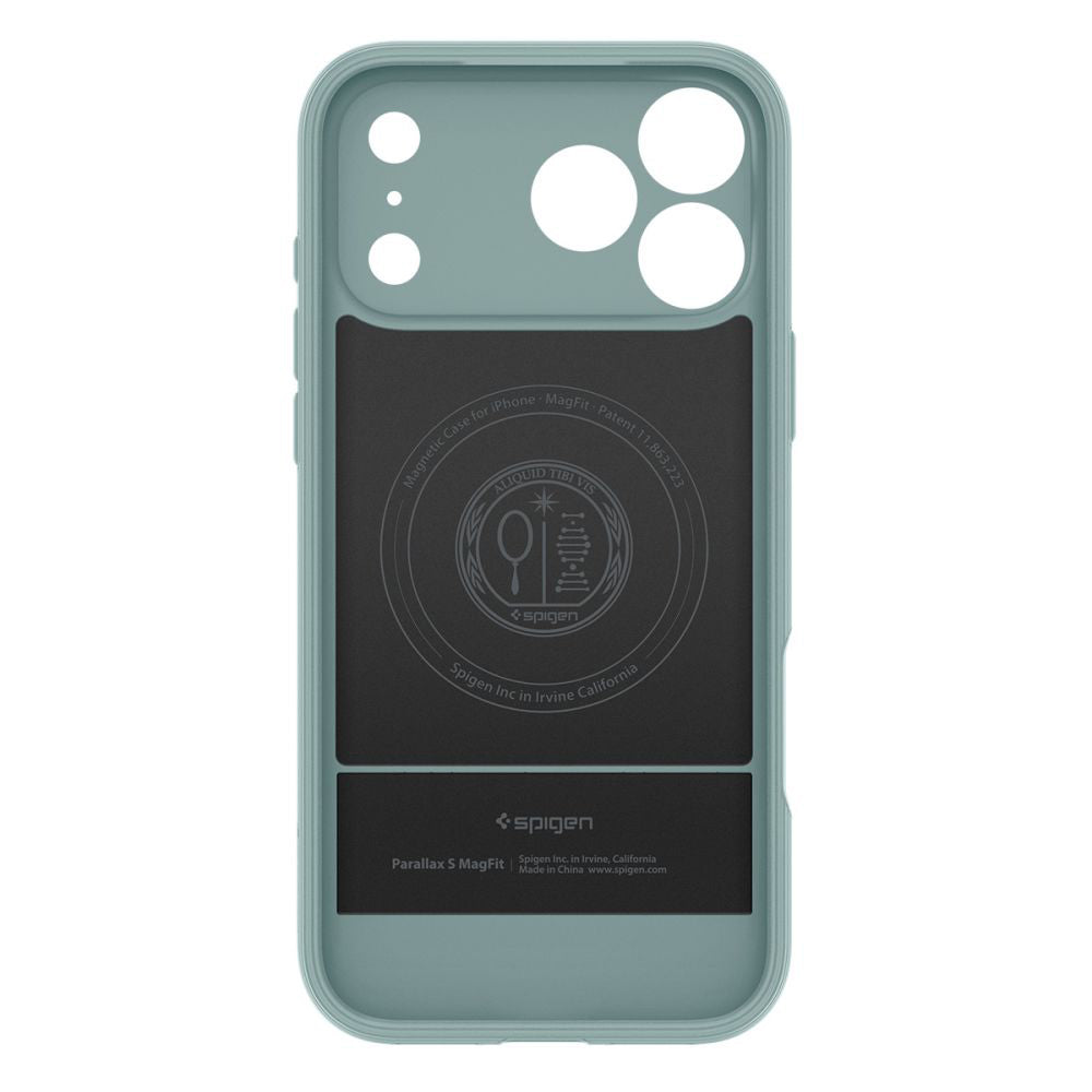 MagSafe Case for Apple iPhone 17 Pro, Spigen, Caseology Parallax S, Green