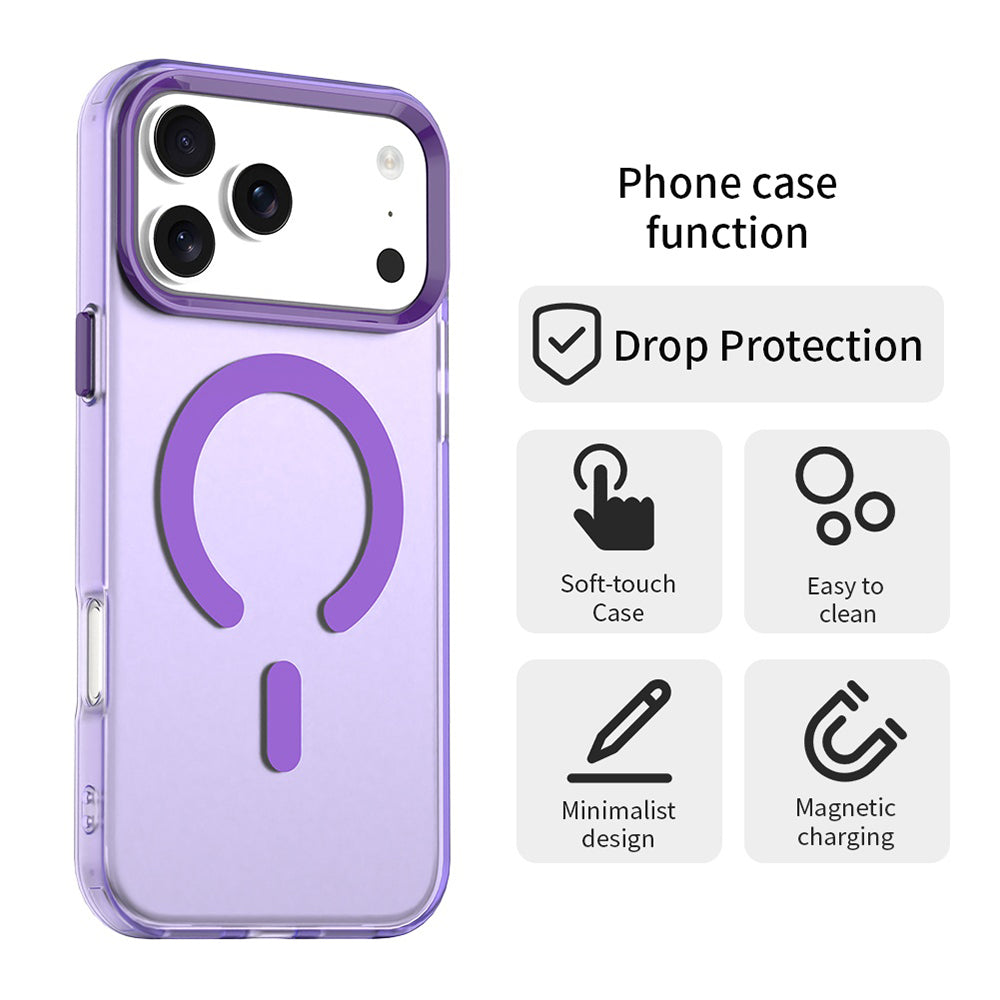 MagSafe Case for Apple iPhone 17 Pro, Techsuit, CandyCase, Purple