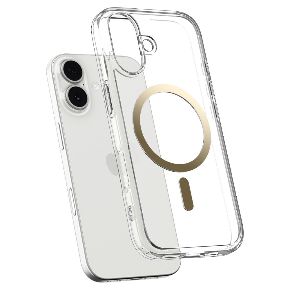 MagSafe Case for Apple iPhone 17, Spigen, Ultra Hybrid, Transparent Gold ACS10382