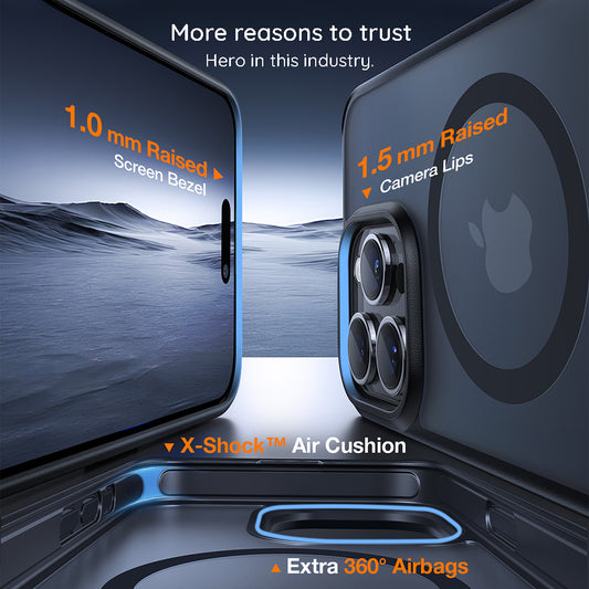 MagSafe Case for Apple iPhone 17, Torras, Pstand, Black