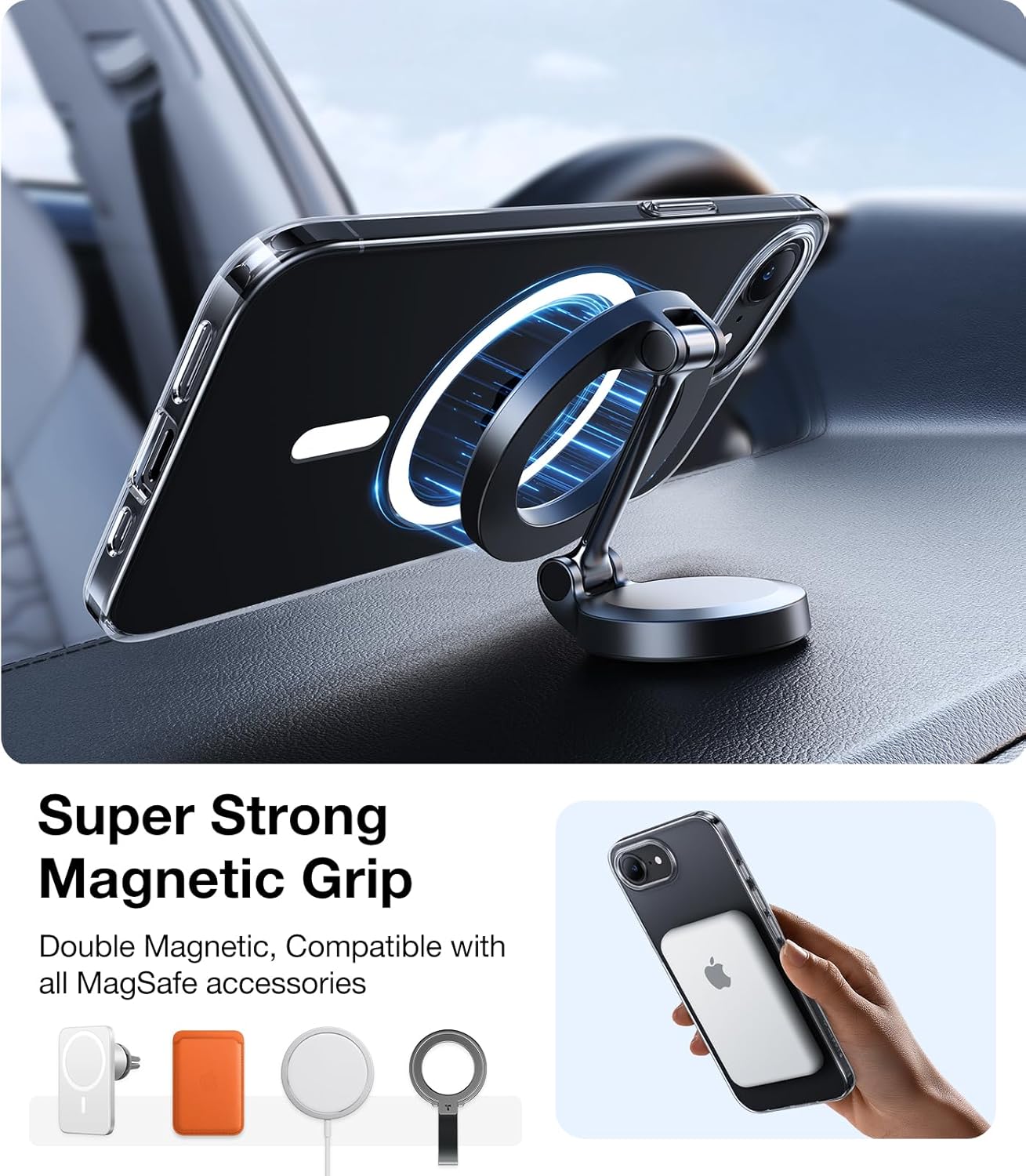 MagSafe Case for Apple iPhone 17, Torras, SlimFit, Transparent