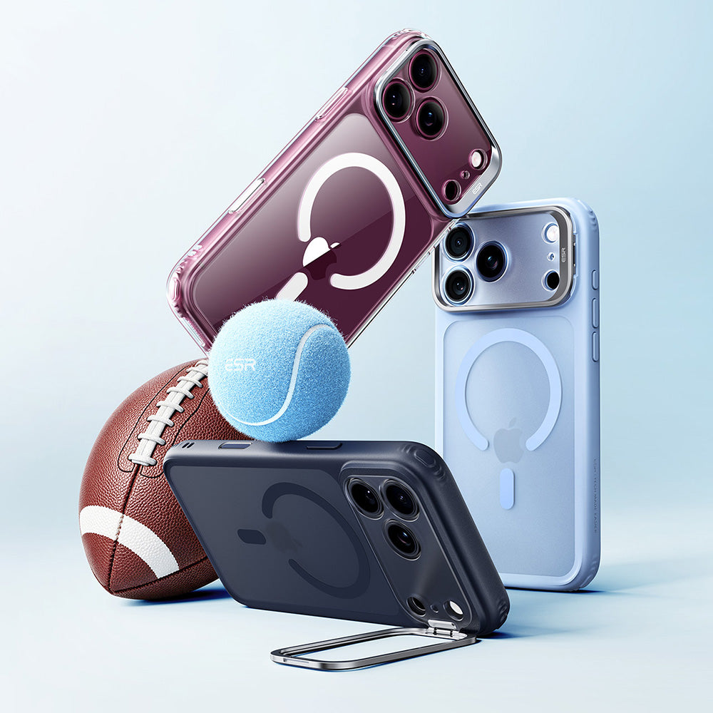 MagSafe Case for Apple iPhone 18 Pro Max / 17 Pro Max, ESR, Classic Hybrid Kickstand, Satin Blue