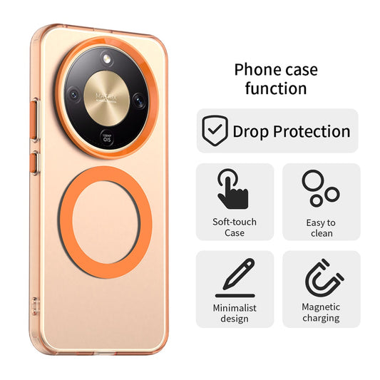 MagSafe Case for Honor Magic8 Lite, Techsuit, CandyCase, Orange