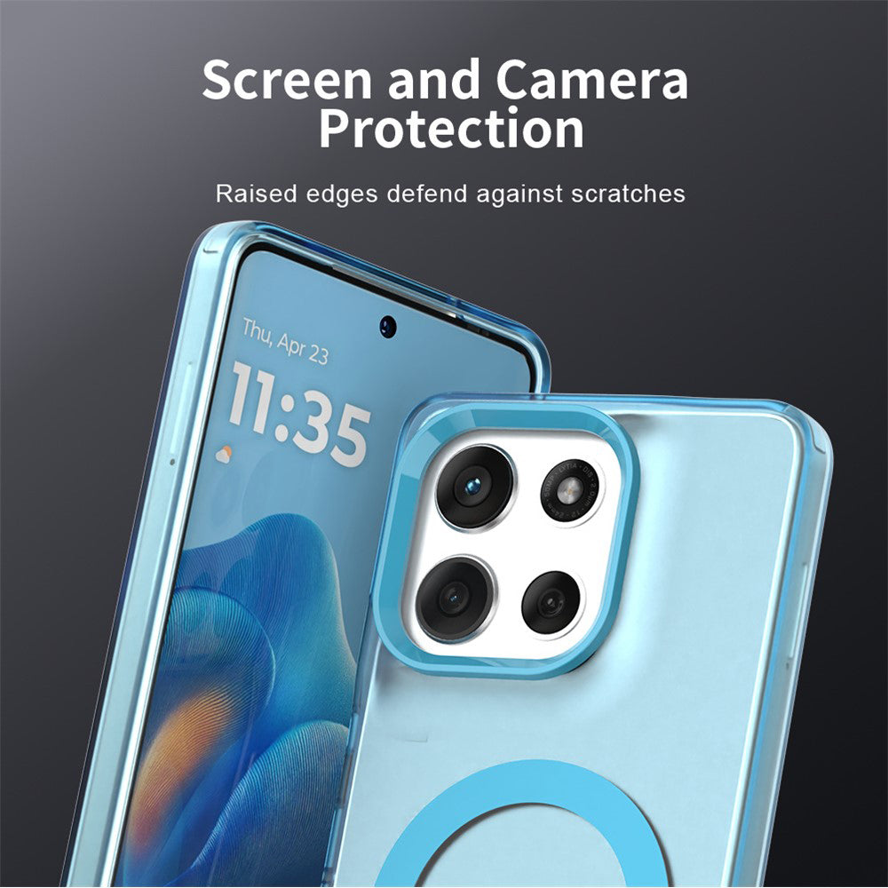 MagSafe Case for Motorola Moto G86, Techsuit, CandyCase, Blue