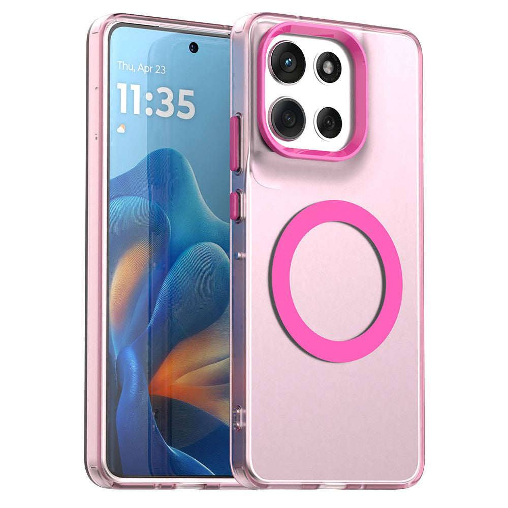 MagSafe Case for Motorola Moto G86, Techsuit, CandyCase, Pink