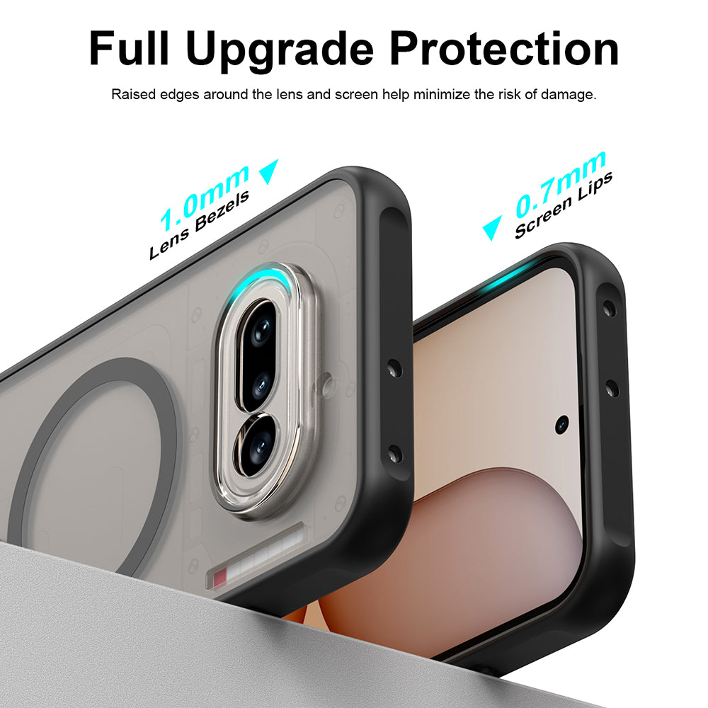 MagSafe Case for Nothing Phone (4a) Pro, Techsuit, HaloFrost II, Black