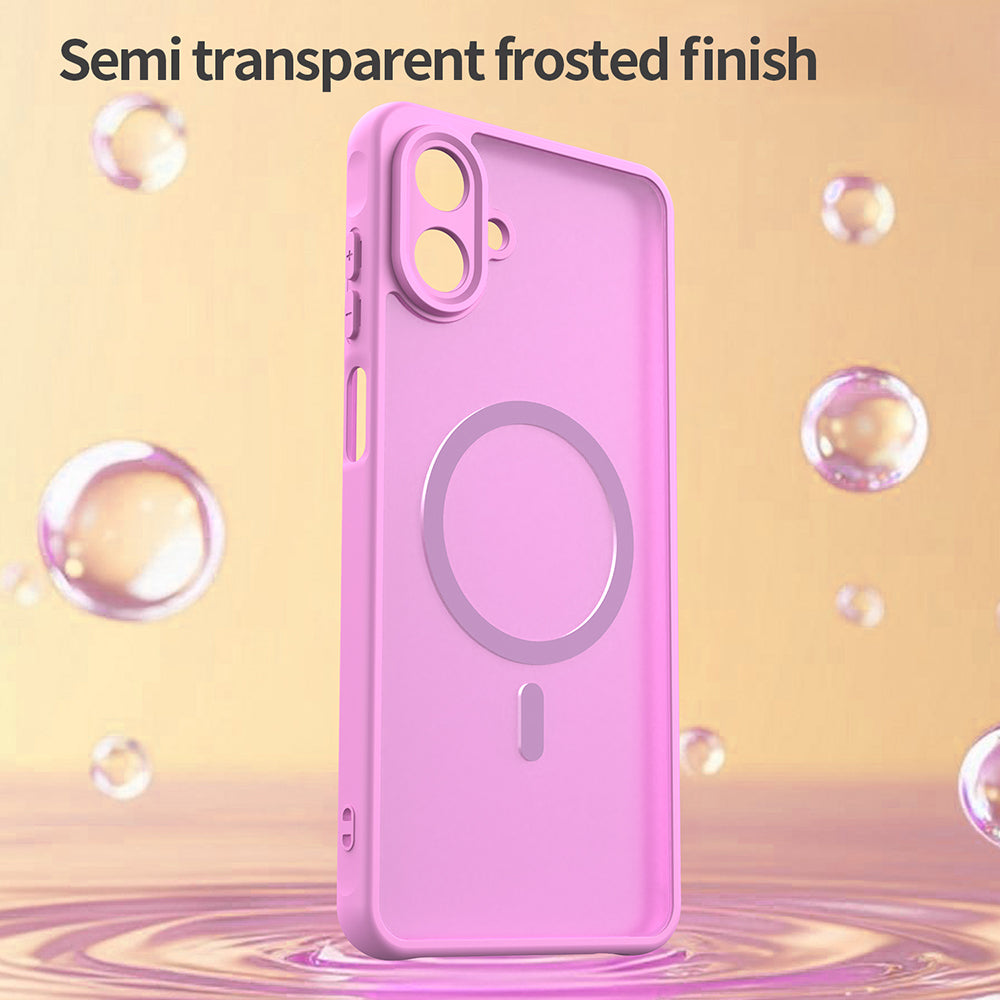 MagSafe Case for Samsung Galaxy A07 4G A075, Techsuit, HaloFrost II, Pink