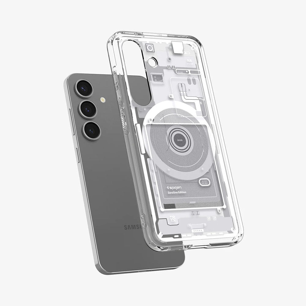 MagSafe Case for Samsung Galaxy S25 S931, Spigen, Ultra Hybrid Zero One, White ACS09004