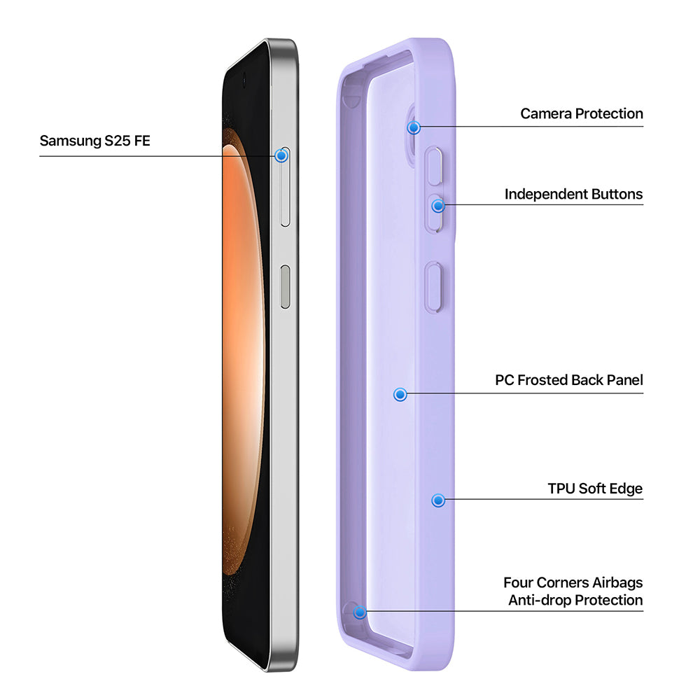MagSafe Case for Samsung Galaxy S26 FE S741 / S25 FE, DUX DUCIS, Yind, Light Purple