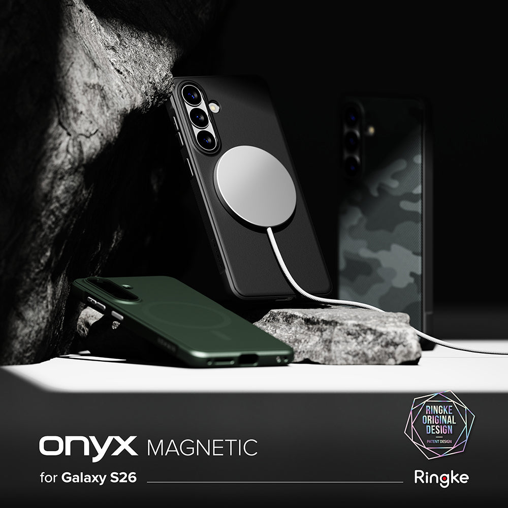 MagSafe Case for Samsung Galaxy S26 S942, Ringke, Onyx, Black